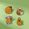 Unique Capybara Designs Brooch Decoration Trendy Capybara Enamel Brooch With Vibrant Colors Dainty Lapel Pin For Women