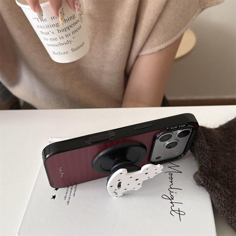 New Year Star Style Magnetic Stand Phone Case for iPhone 17/16 Pro Max/15/14
