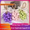 Crystal Grape Cluster DIY Soap Kit: Transparent Green Grapes, Handmade Team-Building Gift Set