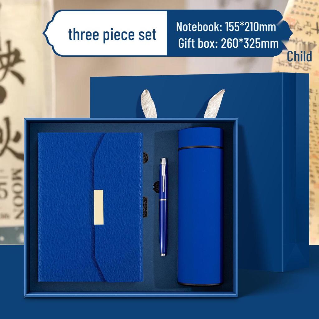 Exklusives Geschenkset: Maßgeschirm, Isolierbecher, Hochwertiges Notizbuch, USB-Speicherstick, Firmengeschenk