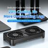 USB Powered Cooling Stand Double Fans Quiet Operation High Airflow Cooling Base for Home and Office