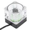 Wasserpumpe PUBM4YT Integrierter 7cm Robuster Computer-Wasserkühler mit Durchflussanzeige für Computer-CPU