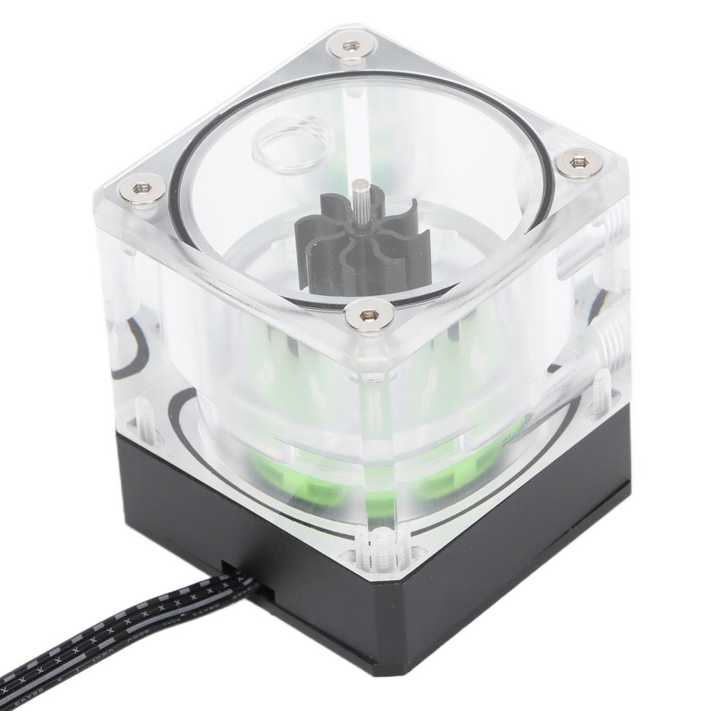 Water Pump PUBM4YT Integrated 7cm Sturdy Computer Water Cooler with Flow Indicator for Computer CPU