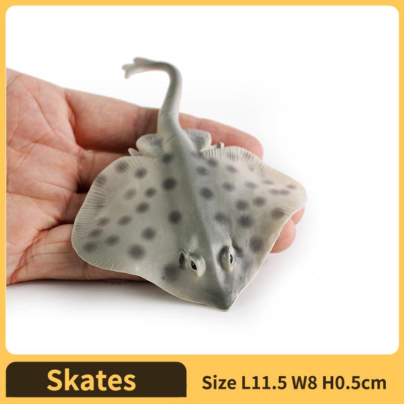 

Manta Ray Skates Figurine - Realistic Sea Creature Figure - Educational Durable Toy for Boys Girls and Kids Ages 3+