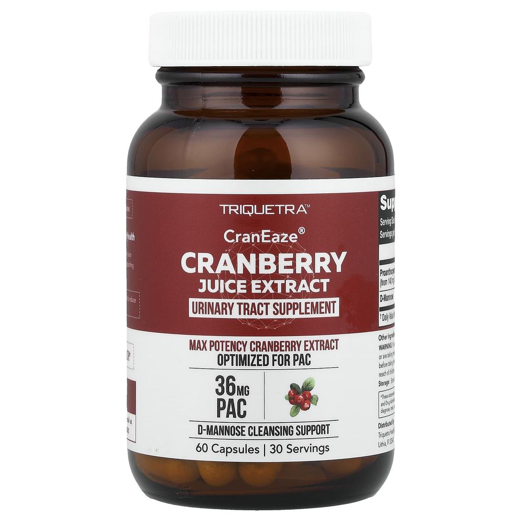 Triquetra Health, CranEze®, Cranberry Juice Extract, 60 Capsules