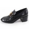 Great CHANEL loafers COCO Mark leather black leather Women 36 22B G39320 Used