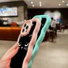 Weiche TPU-Telefonhülle mit Macaron-Motiv für iPhone 11 12 13 14 15 Pro Max SE X Xs Max XR 6 7 8 Tecno Camon 19 20 Pro Realme C35 Ae73 Dark Eyes Cat-Designkunst