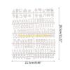 F26C 2pcs Characters for Felt Letter Board Message Board Letterboard English Letters Home Decoration Accessories Office Decor