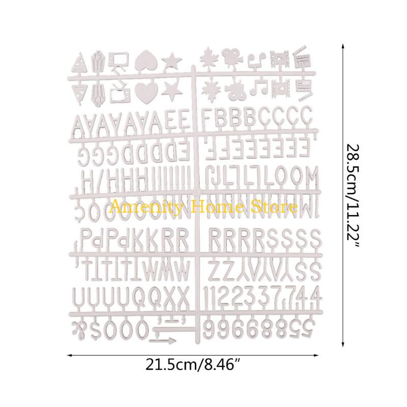F26C 2pcs Characters for Felt Letter Board Message Board Letterboard English Letters Home Decoration Accessories Office Decor