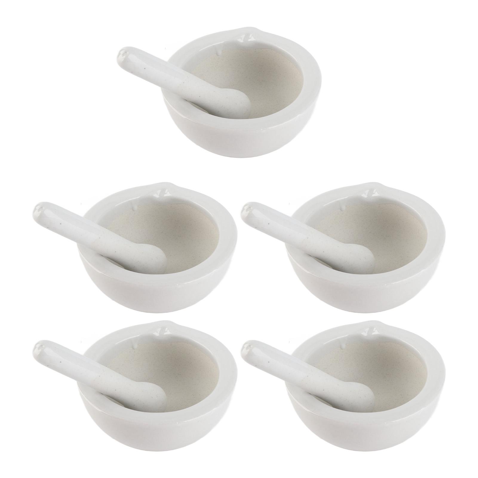 

5 Набор Керамическая Ступка Пестик Химическая Термостойкая Научная Лабораторная Посуда