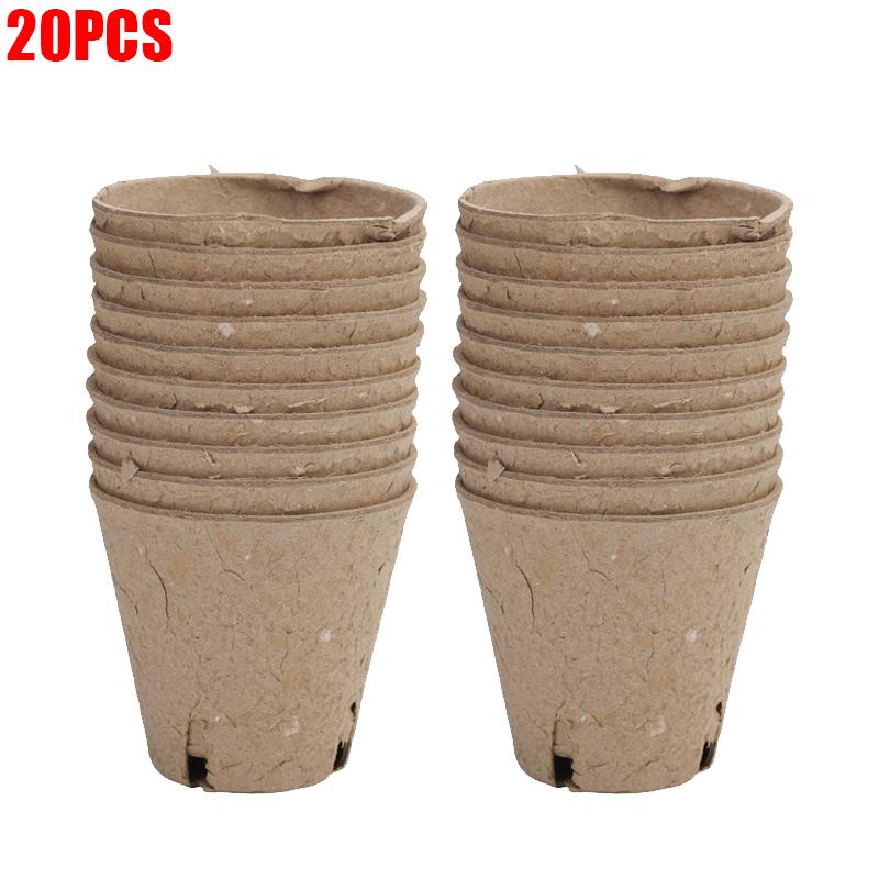 Biodegradable Seedlings Pots Garden Plant Nursery Pot with Drainage Holes Flower Vegetable Seed Starting Trays Gardening Tool