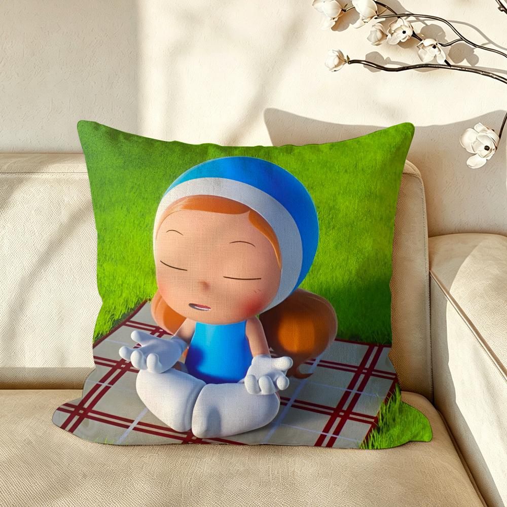 Anime YYumis CCells TThe Movie Cushion Cover Pillow Case Antidustmite Pillowcase Silky Short Plush Sofa Cushion Cover hot