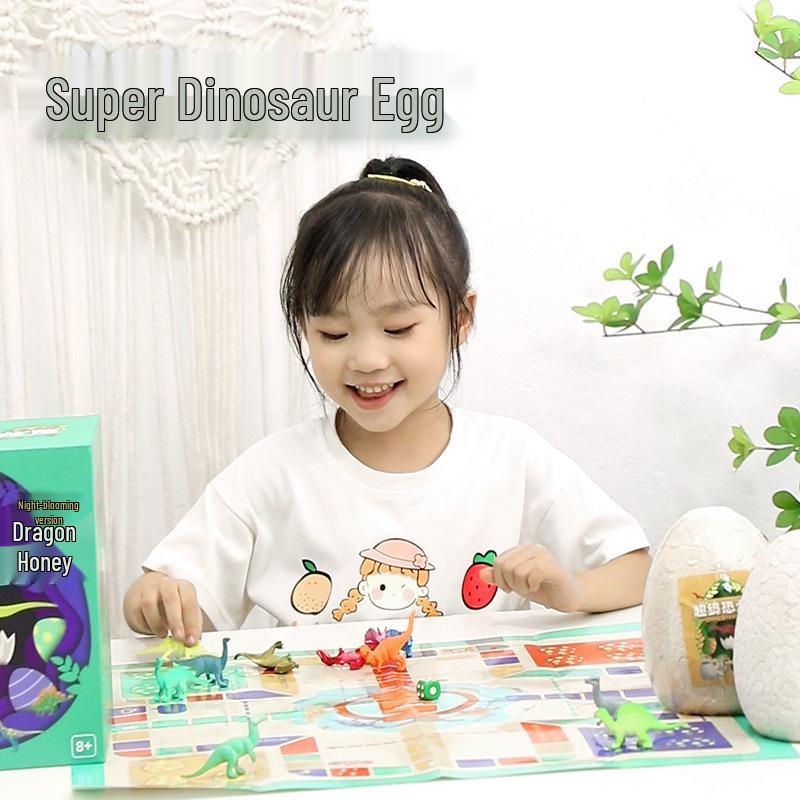 Luminous Dinosaur Egg Toy: Excavate Seven-Colored Eggs with 12 Small Dinosaurs & a Large Pinocchio Super Dinosaur Egg