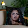 Hot Singer S-Selena G-Gomez Pillow Case Home Dorm Chair Back Short Plush Double-Sided Printing Office Nap Time Cushion Cover