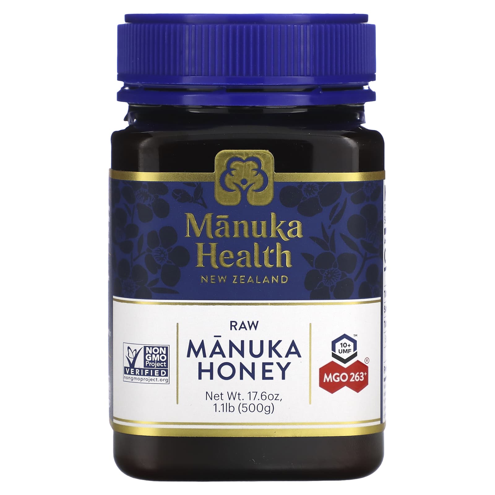 

Manuka Health, сирий мед манука, UMF 10+, MGO 263+, 17,6 унцій (500 гр)