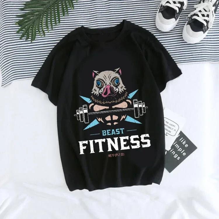 Women T-shirt Kaus Grafis Anime Demon Slayer Uniseks Tanjirou Kamado Kaus Wanita Kimetsu No Yaiba Nezuko Kaus Wanita