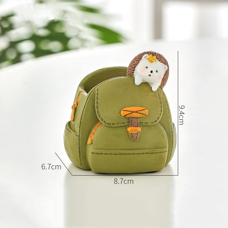 

Мультяшные животные Цветочный горшок Сад Офис Украшение Суккулент Мини цветочный горшок Милый дизайн сумочки Цветочный горшок Кашпо для кактусов