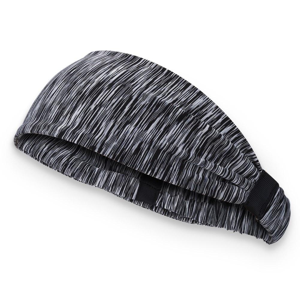 Sweatband Headband Sport Bicycle Tennis Bike Cycling Stretchy Breathable Hairband Stripe Gray