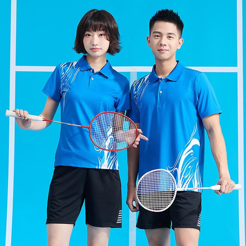 Men Women Badminton Set Quick Dry Breathable Sport Shirt Shorts Team Uniform Professional Competition Wear