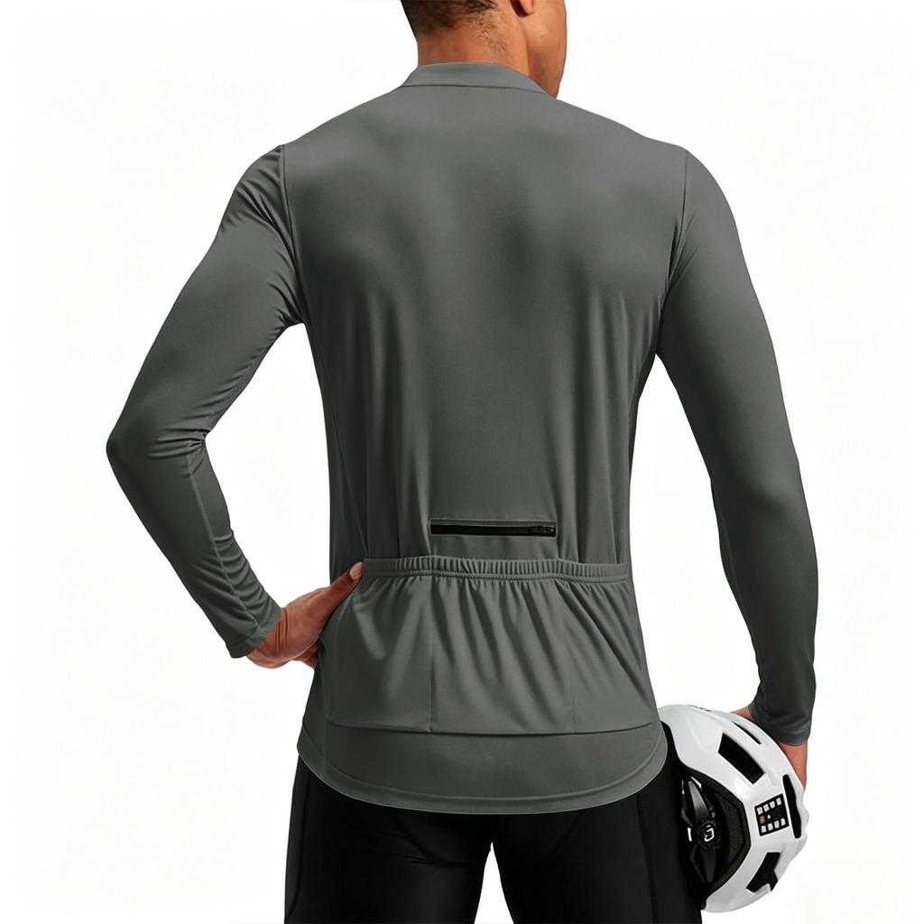 Men's Long Sleeve Quarter Zip Pullover Breathable Quick Dry Athletic Shirt Lightweight Stretchy Performance Top for Outdoor Activities