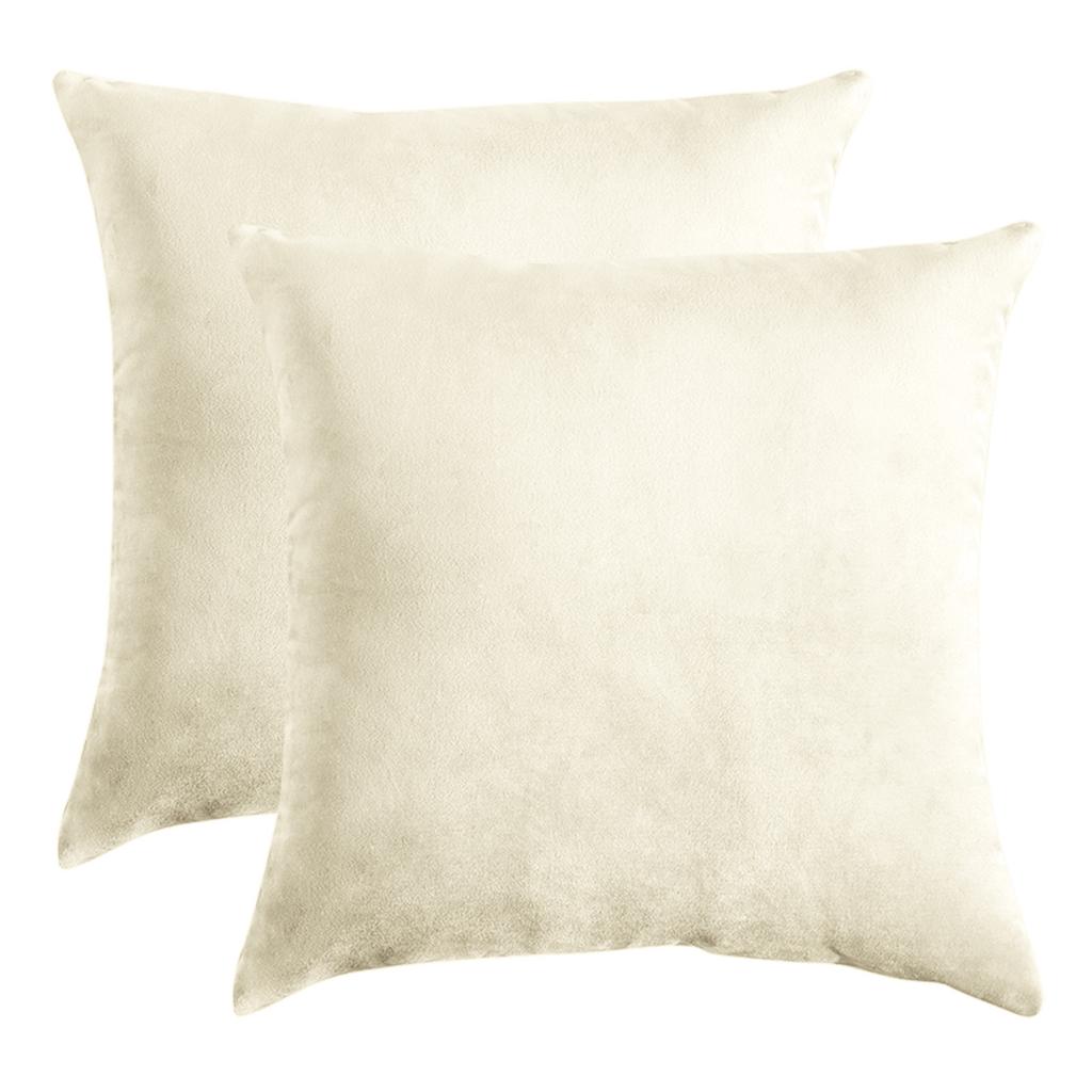 Decorative Pillowcase, Beige, Velvet