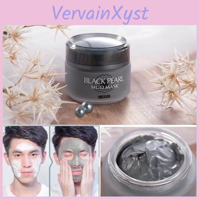Pearl Mask Black Clay Laikou 85g Facial Cleansing Mud Mask