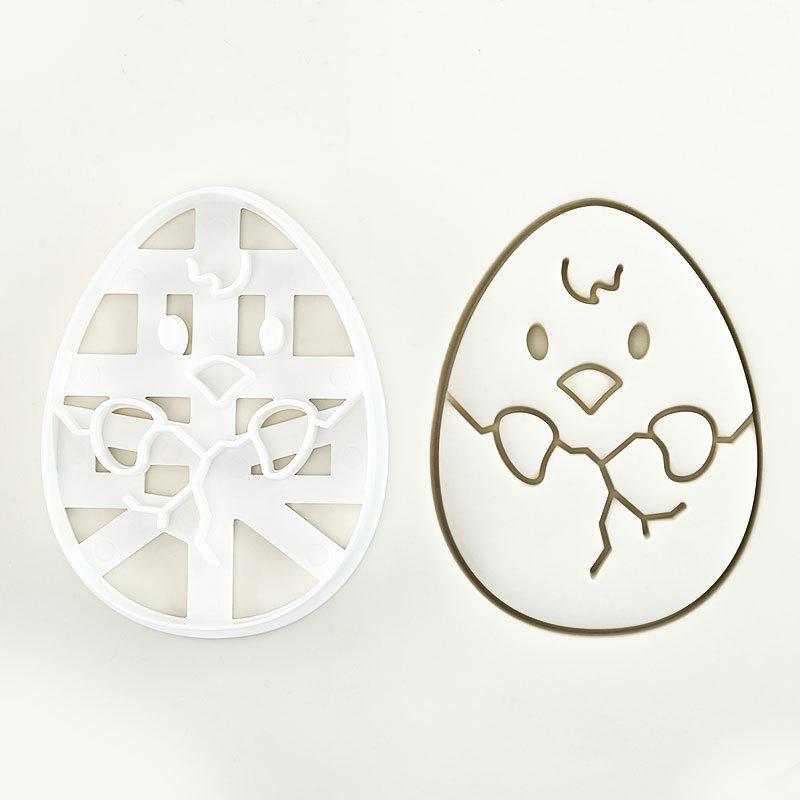 Oster-Ausstecher Kaninchenform Stempel Kinder-Osterparty Hase Präger Keksform Backwerkzeug Osterdekorationen Zubehör