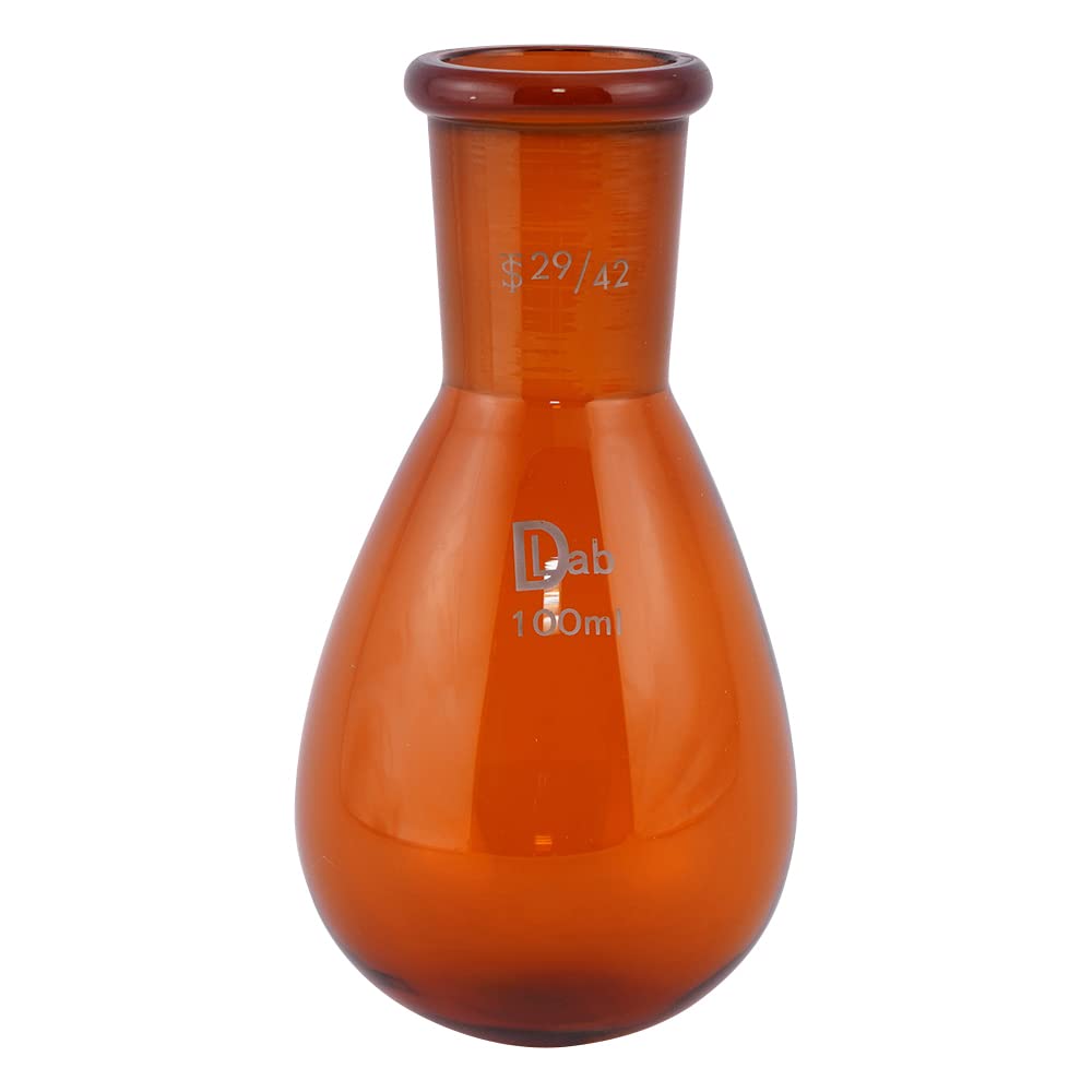 

AS ONE Common Ground Eggplant Flask (Brown), 100mL, 29/42mm, 3-9675-11