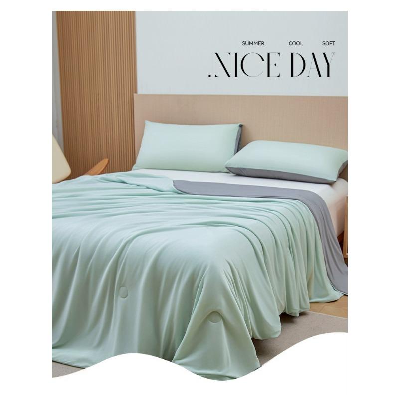 Class A Cool Ice Silk Towel Quilt Summer Thin Office Nap Blanket Sofa Blanket Summer Cool Air Conditioning Cover Blanket