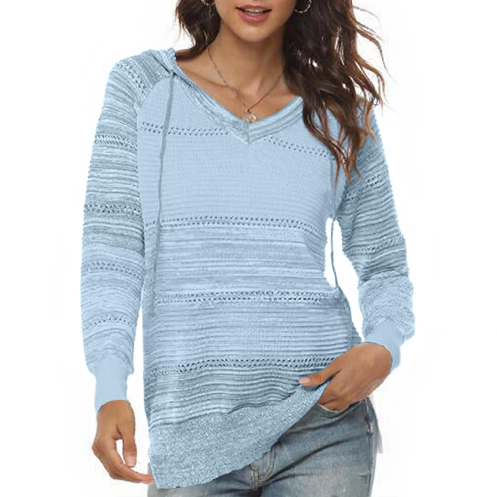 

Женский вязаный пуловер с V-образным вырезом на молнии и длинными рукавами XL