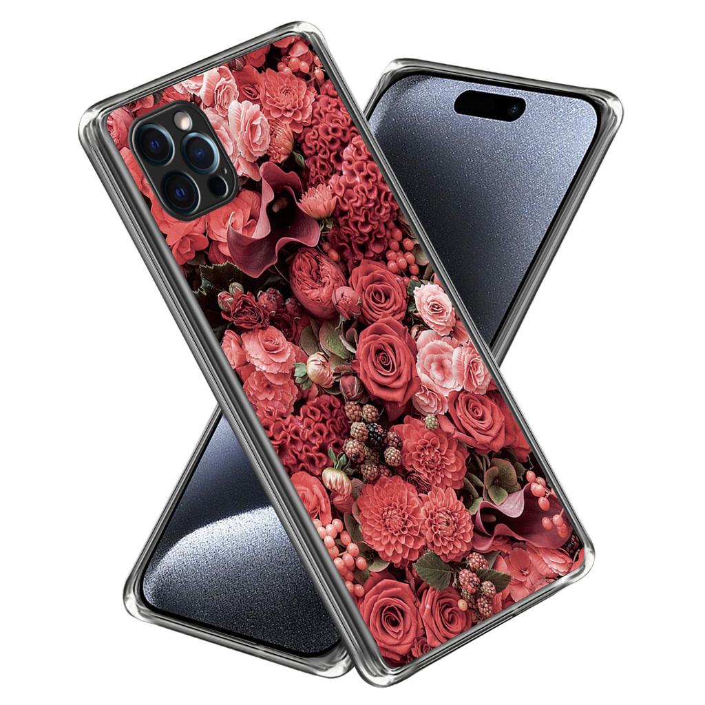 For iPhone 16 Pro Max Case Pattern Printed Shockproof TPU Phone Cover