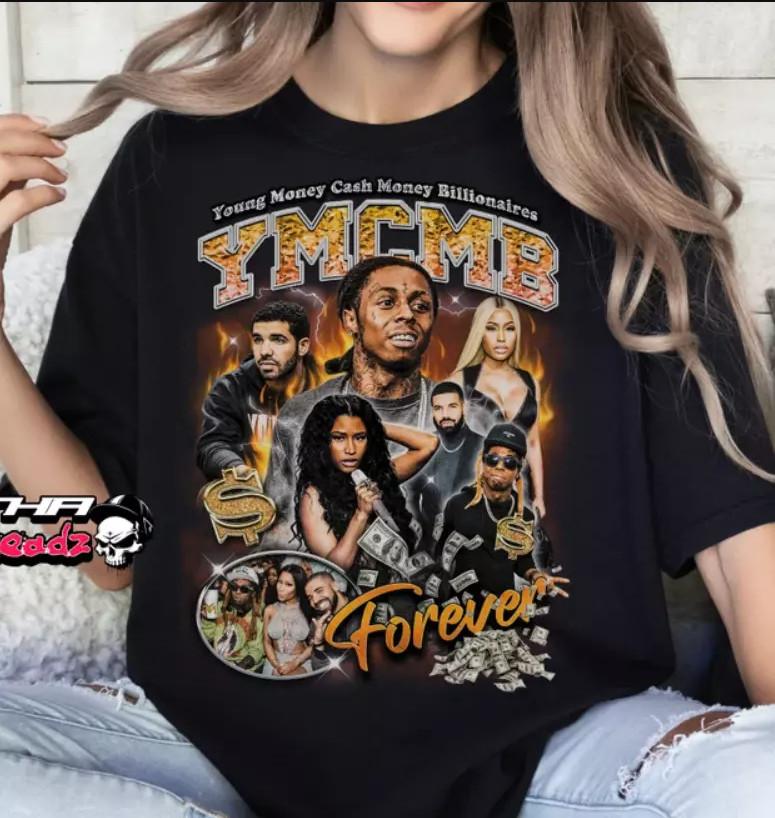 Young Money Cash Money Billionaires Seeing T-shirt size S-5XL XL