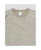 SHIFT.G Lettering Point Stripe Tshirt Khaki