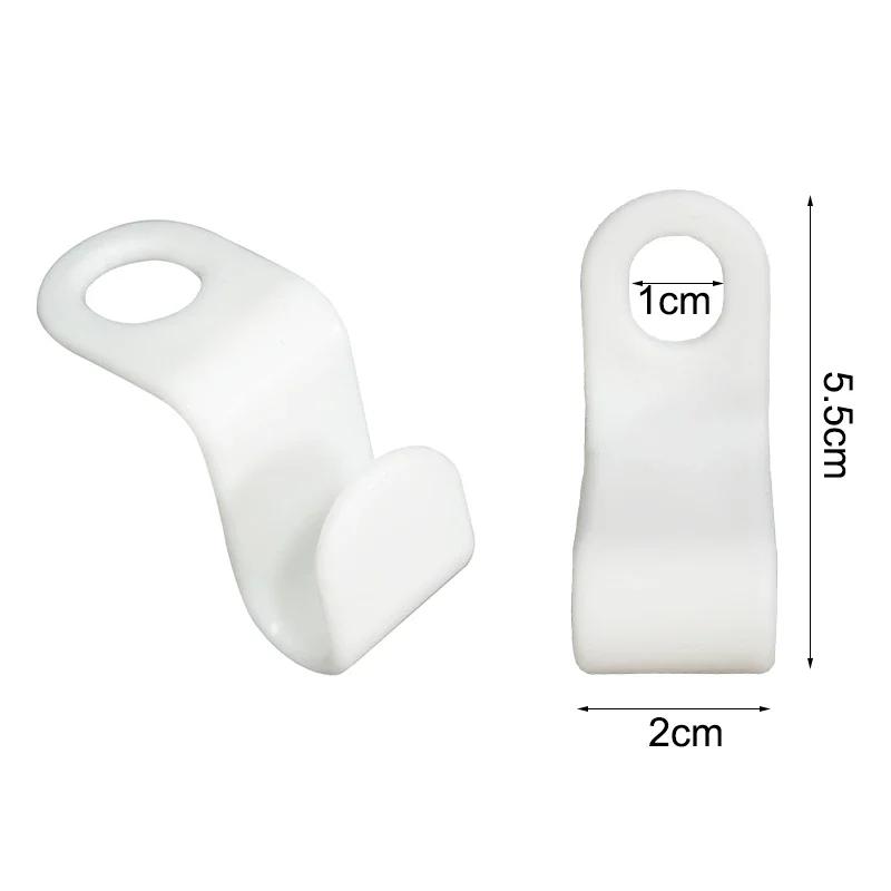 103050 шт Мини-вешалка для одежды Соединительные крючки для шкафа Каскадные пластиковые Органайзер для пальто и одежды Держатель Экономия места 10pcs белый 444₽