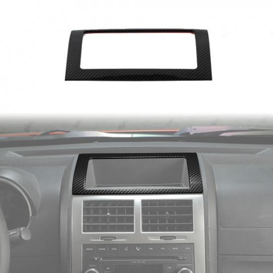 Carbon Center Console Storage Box Cover Bezels Trim Frame For Dodge Nitro 07-12