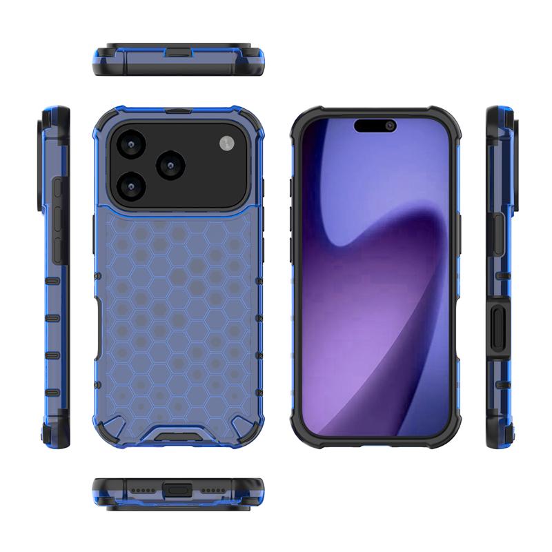 For iPhone 17 Pro Case iPhone 17 Pro Cover Honeycomb Style Bumper Shield Protective Phone Cases For iPhone 17 Pro Max Air Funda