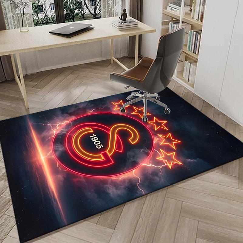 Galatasaray Football Club Crest Area Rug Office rug, Chair Rug, Decor Carpet Livingroom bedroom Mat, Large Size Fan gifts Christmas gifts