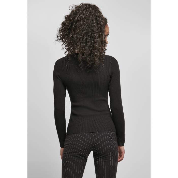 Pull femme Urban Classics wide neckline - noir - XL