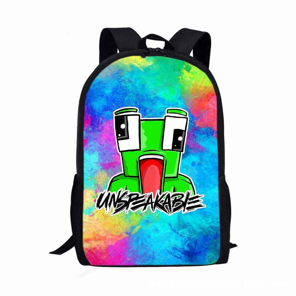 Cute Cartoon Kids Backpack With Logo Suitable For Boys And Girls Durable Oxford Cloth Material