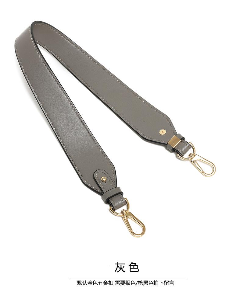 Universal Single Shoulder Armpit Wide Strap Versatile Beeswax Ebony Color Bag Accessories Purchase Solid