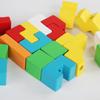 Tetris-Themed Wooden Blocks Puzzle for Kids – Brain Teaser & Color Recognition Toy