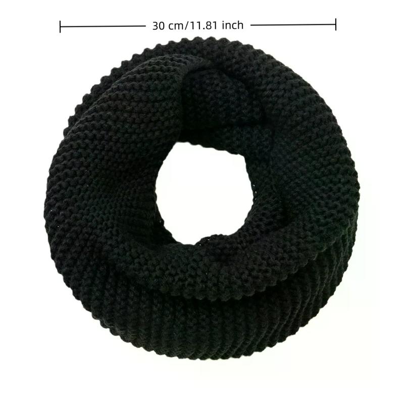 Eleganter Dicker Winterschal für Damen Winddicht Atmungsaktiv Unendlicher Schlauch-Nackenschal Mit Weichem Stil Maschinenwaschbar
