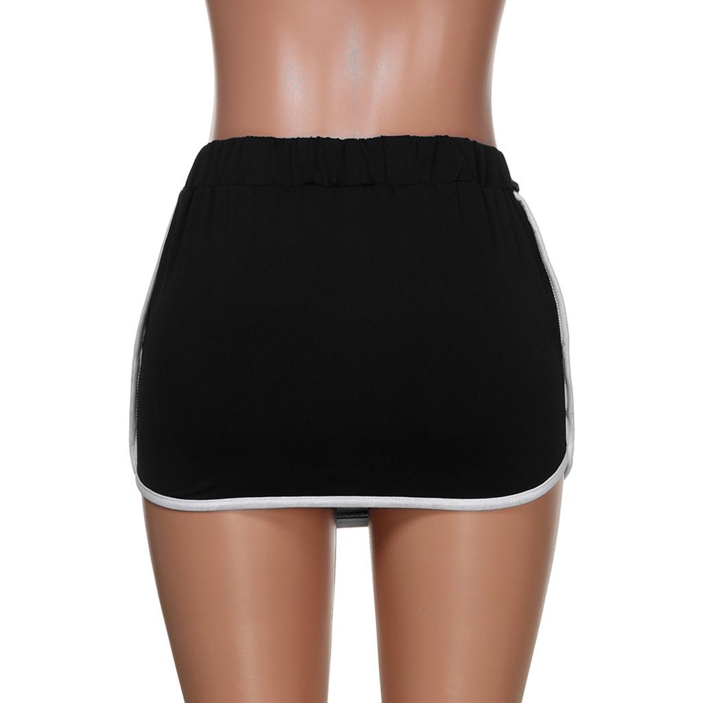 Women Sexy Club Skirt Short Pocket High Waist Skirt