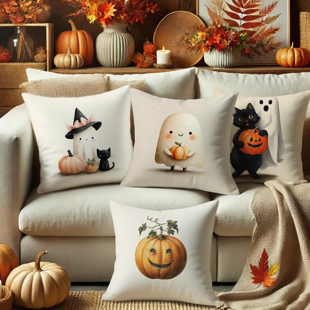 Cute Halloween Pillows with Fun DesignsSuitable for sofa car bedroom decorative cushion cover pillow cover