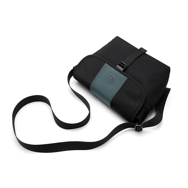 New JAGUAR Fabric Messenger Bag Crossbody Bag Shoulder Bag Men's Black/Green JA1T1201103111