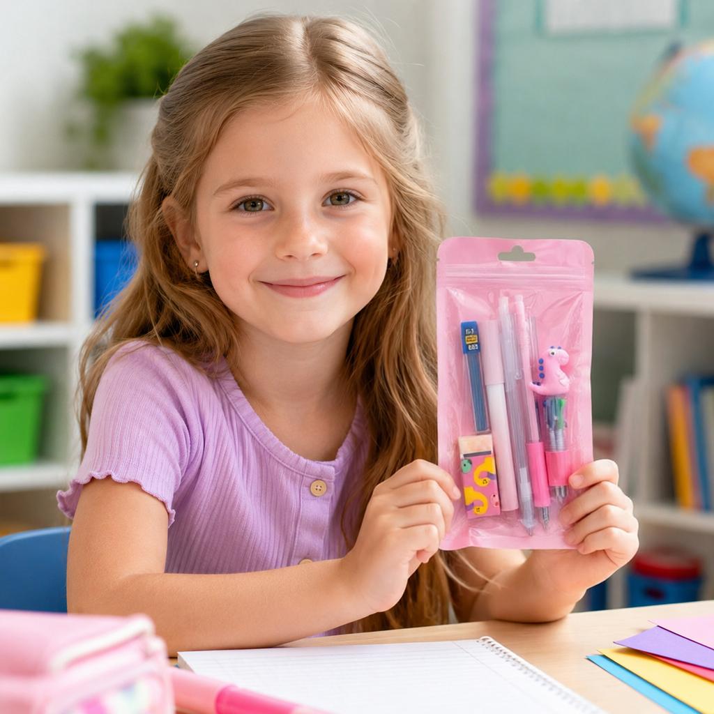 Dinosaur Stationery Set 6-Piece School Supplies for Students Back to School Gift Rewards