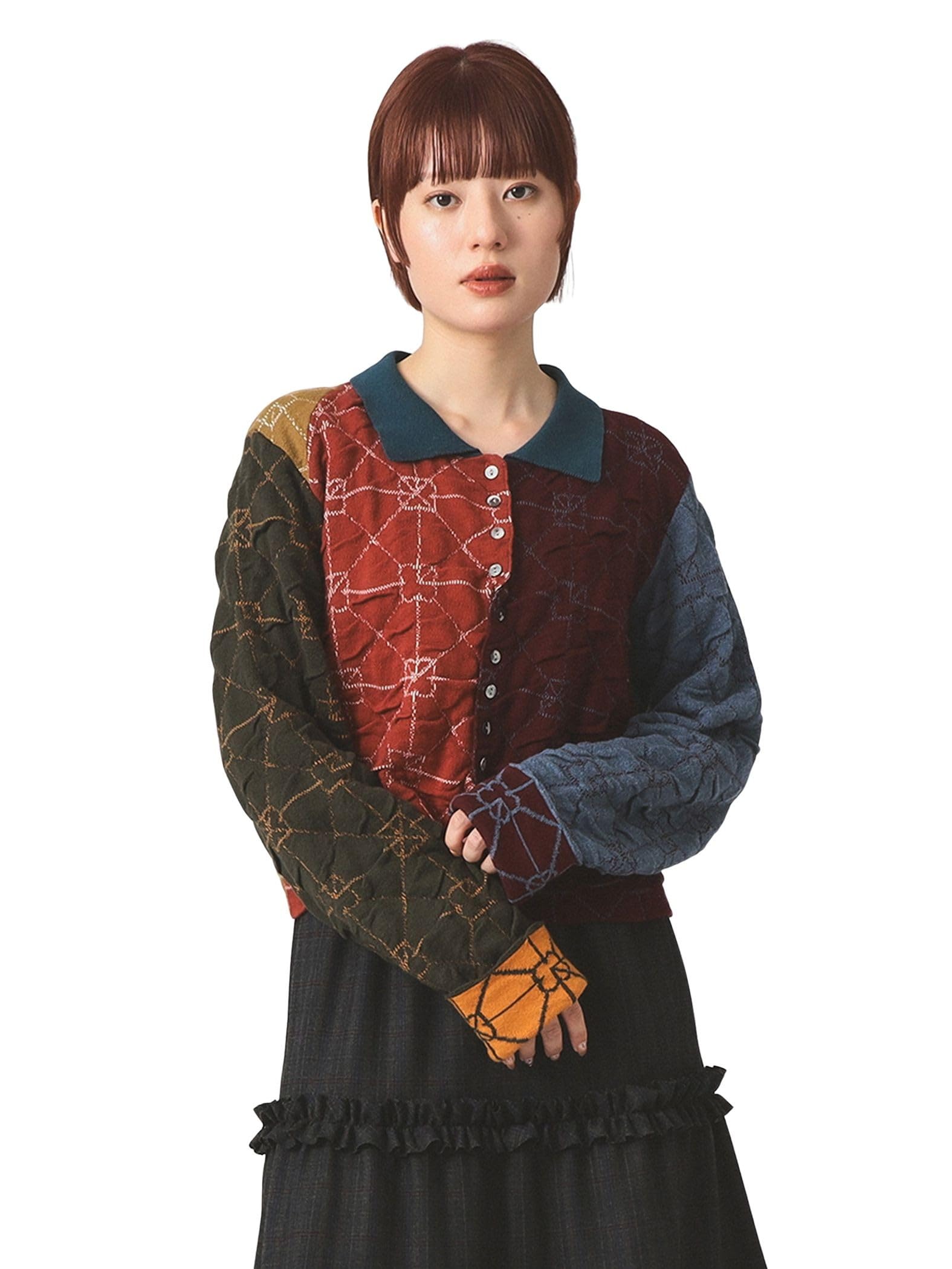 

Ray Beams L/S Knit [Special Order] YanYan June Collared Cardigan Women s MULTI S