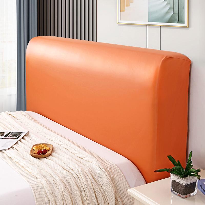New Wash-free Bed Head Dust Cover Elastic Leather Bedhead Cover All-inclusive Waterproof Pet Scratch Prevention Headboard Decor