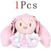 Cartoon 20cm Hatsune Miku Plush Doll Toy Anime sakura Miku snow Miku Character KawaiiSitting posture Fufu Kids Christmas Gift