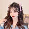 Bowknot Tassel Girls Children's Headwear Plush Hair Rope Duckbill Clip New Year Hair Accessories